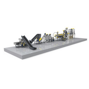 linha de reciclagem de materiais plásticos