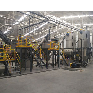 central de reciclagem de materiais plásticos