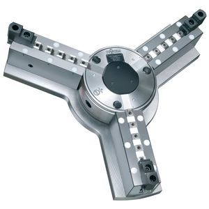 placa de torno de fixação manual