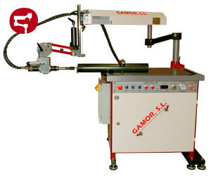 máquina de rosquear com braço articulado