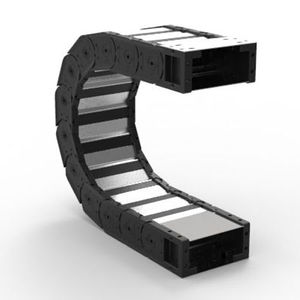 esteira porta-cabos com fechamento/abertura