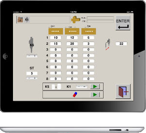 controlador para sistema de aplicação de cola