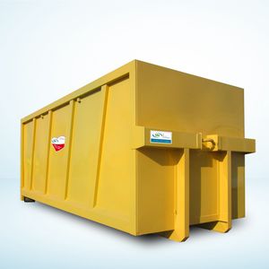 contentor de lixo em aço inoxidável