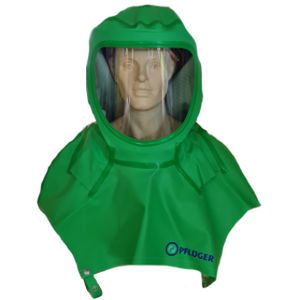 capuz de proteção química