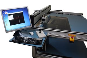 máquina de mediço de raio de curvatura