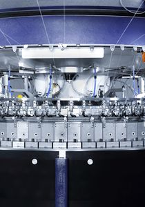 máquina de tricô de jersey duplo