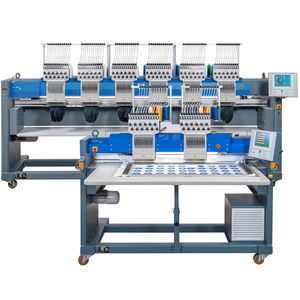 máquina de bordar com 12 cabeças