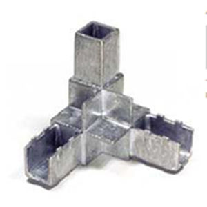 conector de canto para tubos