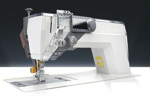 máquina de costura de ponto fixo