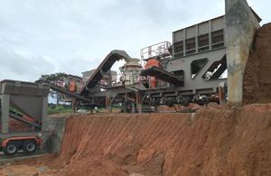planta de britagem e de peneiramento cônica