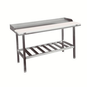 mesa de trabalho em aço inoxidável