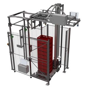 empilhador-desempilhador para a indústria alimentícia