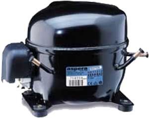 compressor de refrigeração hermético / de pistão / de velocidade variável / para refrigeração comercial