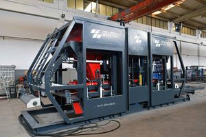 máquina de fabricação de blocos em concreto