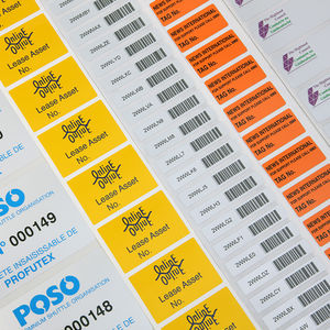 etiqueta de identificação
