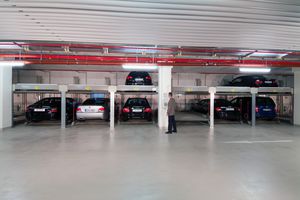 plataforma para estacionamento com 2 níveis