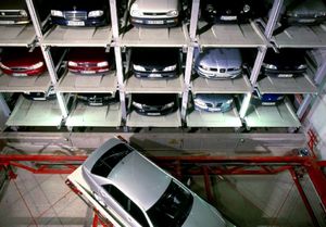 plataforma para estacionamento giratória