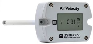 sensor para medição da velocidade do ar