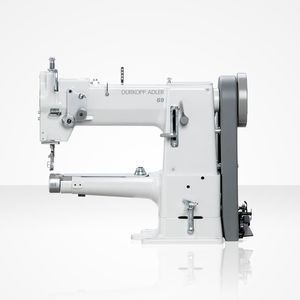 máquina de costura com braço cilíndrico