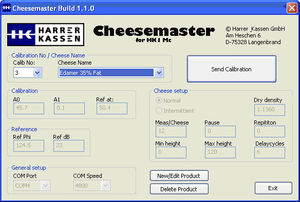 software de calibração