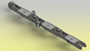 corrente transportadora com fixação