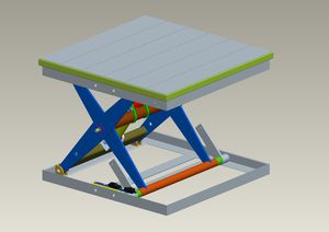 mesa elevatória tipo tesoura