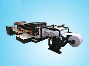 máquina de corte com faca rotativa