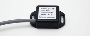 acelerômetro triaxial / com lâminas vibratórias