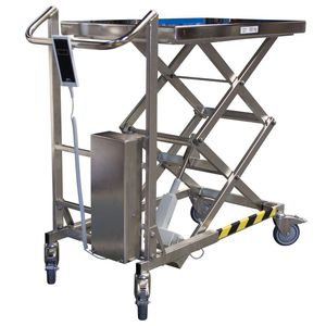 mesa elevatória de tesoura tripla