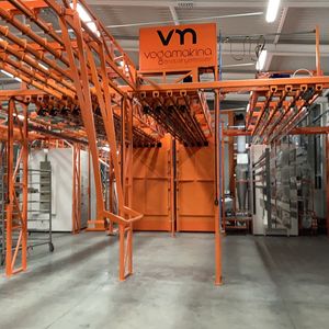 linha de revestimento em pó automática