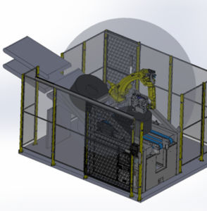 máquina de marcação robótica