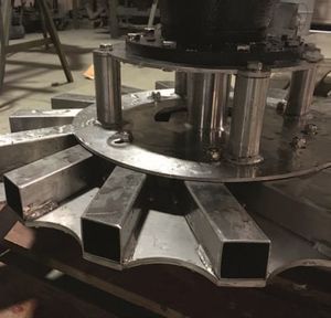 aerador em aço inoxidável