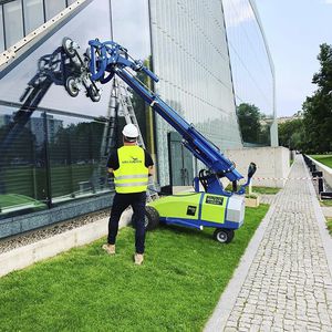 robô de instalação de vidros autopropelido
