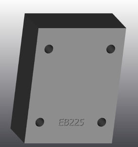 placa de suporte em ferro fundido