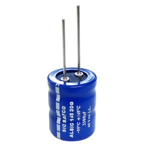 capacitor eletrolítico / cilíndrico / com eixos radiais / de filtragem