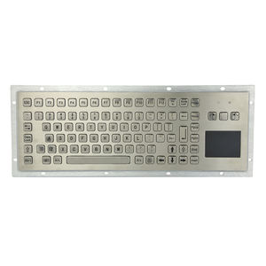 teclado em aço inoxidável escovado