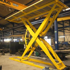 mesa elevatória tipo tesoura