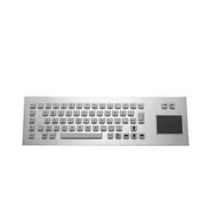 teclado em aço inoxidável