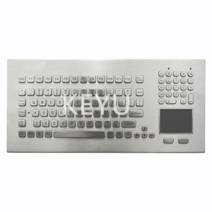 Teclado em aço inoxidável escovado