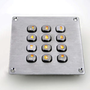 Teclado numérico retroiluminado