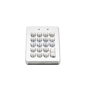 Teclado numérico em金属prateado