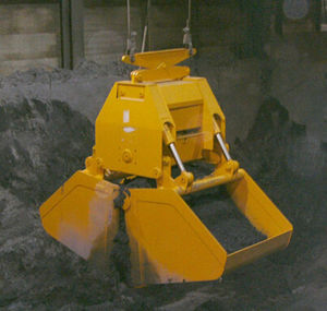 caçamba de mandíbula hidráulica
