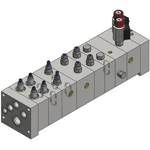 ilha de válvulas acionada por solenoide