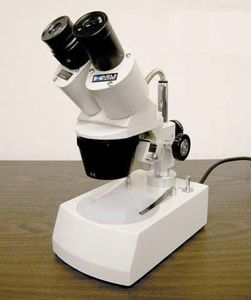 microscópio óptico