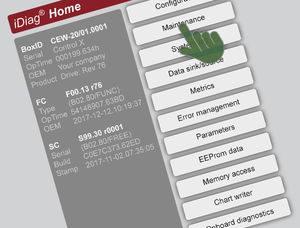 software de configuração e diagnóstico