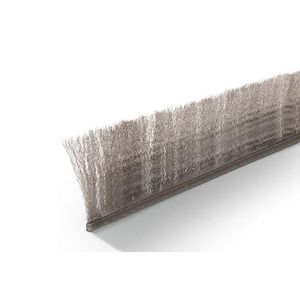 escova tipo fita / de vedação / para limpeza de pó / em aço inoxidável
