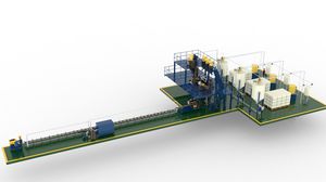 linha de produção de peças em materiais compósitos