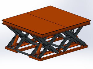mesa elevatória tipo tesoura