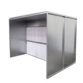 cabine de pintura aberta