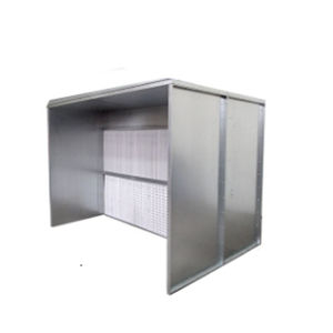 cabine de pintura aberta